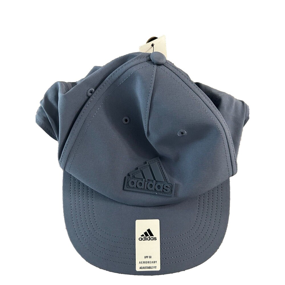 Adidas Men's Sport 5-Panel Adjustable Fit Cap Ink Blue/Grey New